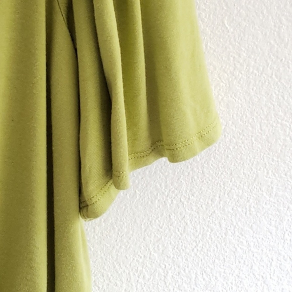 Ice womens green top sz medium wide sleeves shirt - Picture 2 of 8